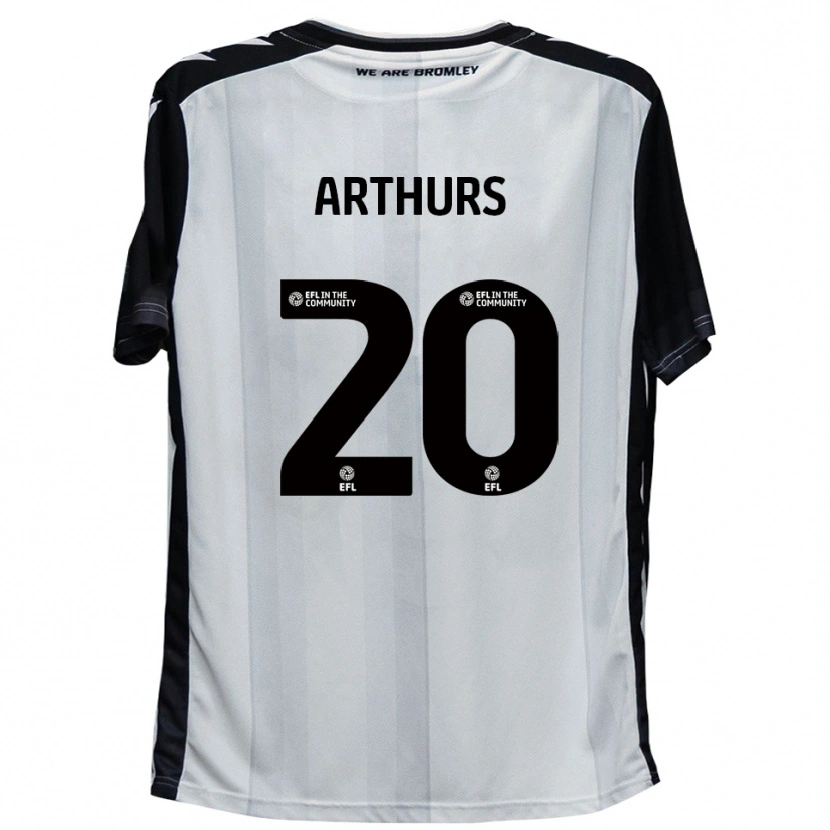 Danxen Dětské Jude Arthurs #20 Bílá Černá Domů Hráčské Dresy 2025/26 Dres