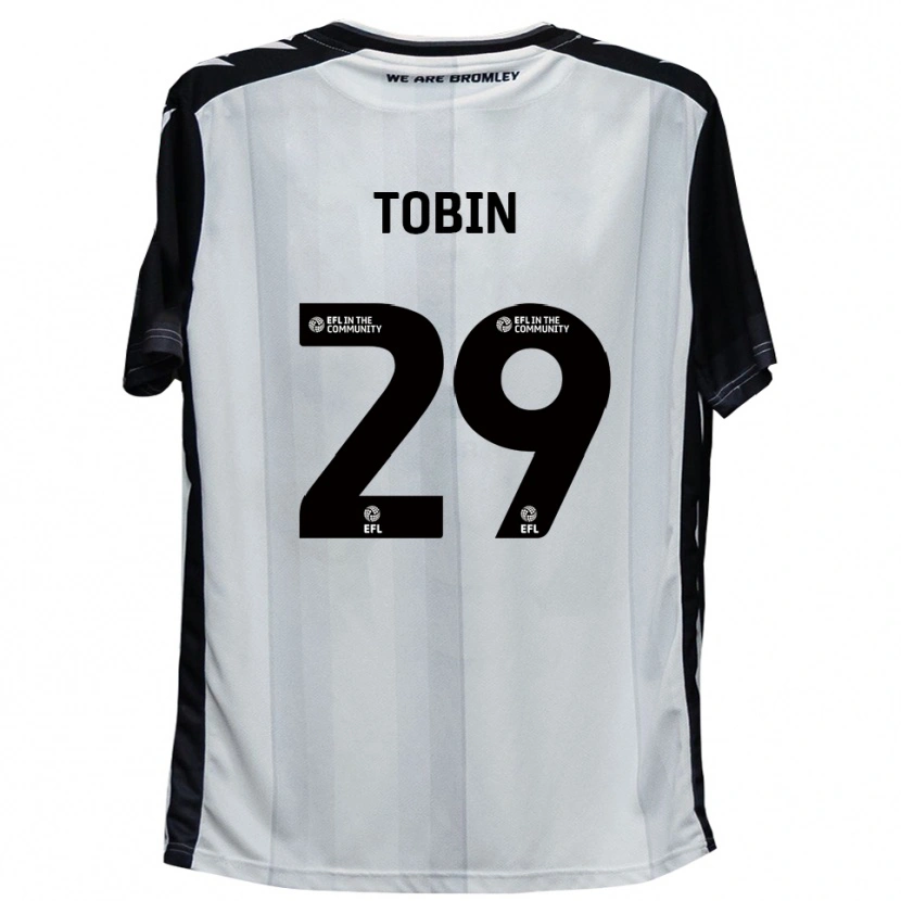 Danxen Dětské Josh Tobin #29 Bílá Černá Domů Hráčské Dresy 2025/26 Dres