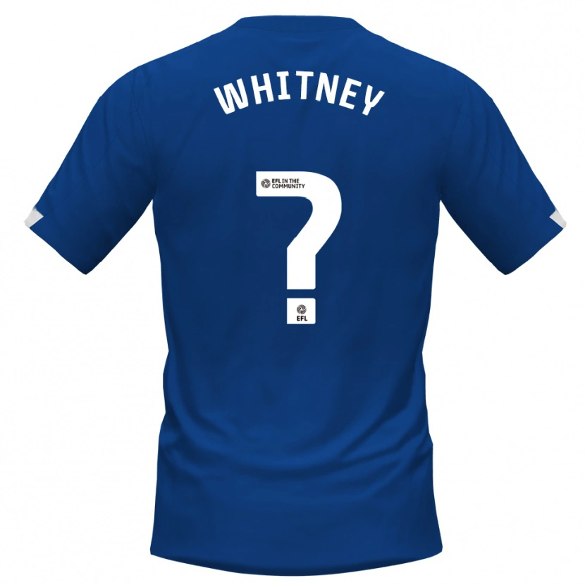 Danxen Dětské Alex Whitney #0 Modrá Bílá Domů Hráčské Dresy 2025/26 Dres