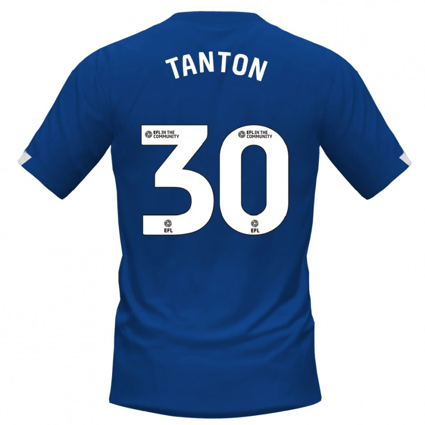 Danxen Dětské Devan Tanton #30 Modrá Bílá Domů Hráčské Dresy 2025/26 Dres