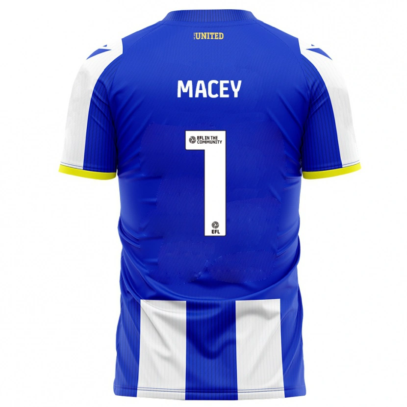 Danxen Dětské Matt Macey #1 Modrá Bílá Domů Hráčské Dresy 2025/26 Dres