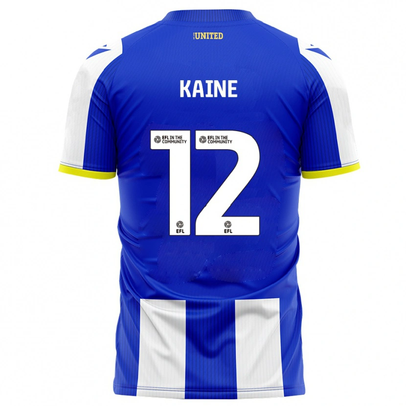 Danxen Dětské Louise Kaine #12 Modrá Bílá Domů Hráčské Dresy 2025/26 Dres