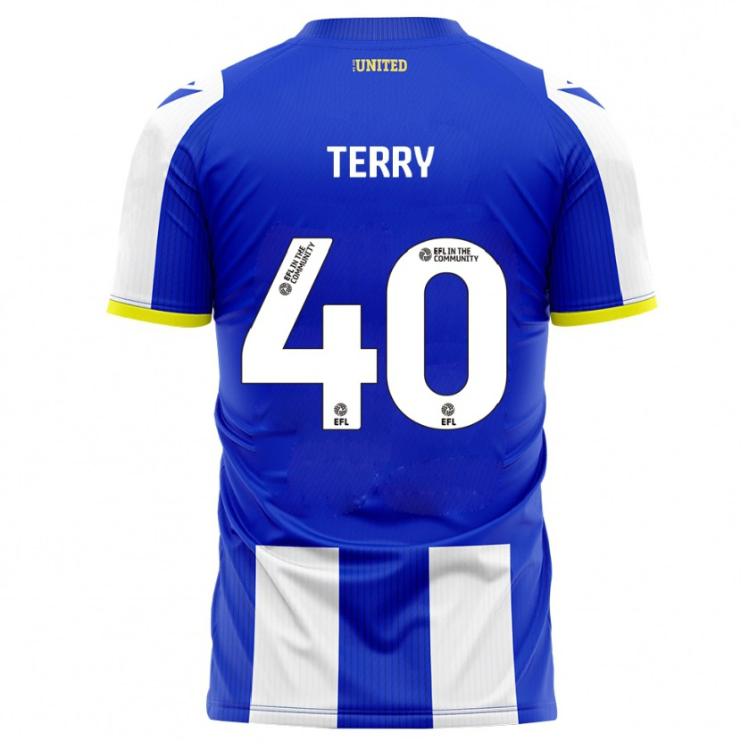 Danxen Dětské Frankie Terry #40 Modrá Bílá Domů Hráčské Dresy 2025/26 Dres