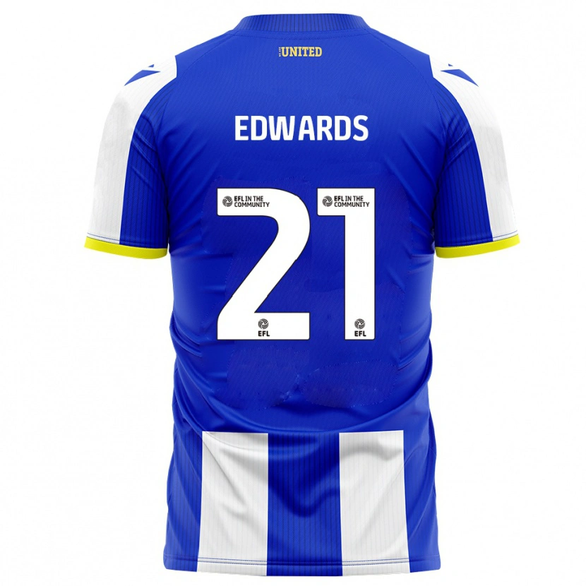 Danxen Dětské Owura Edwards #21 Modrá Bílá Domů Hráčské Dresy 2025/26 Dres
