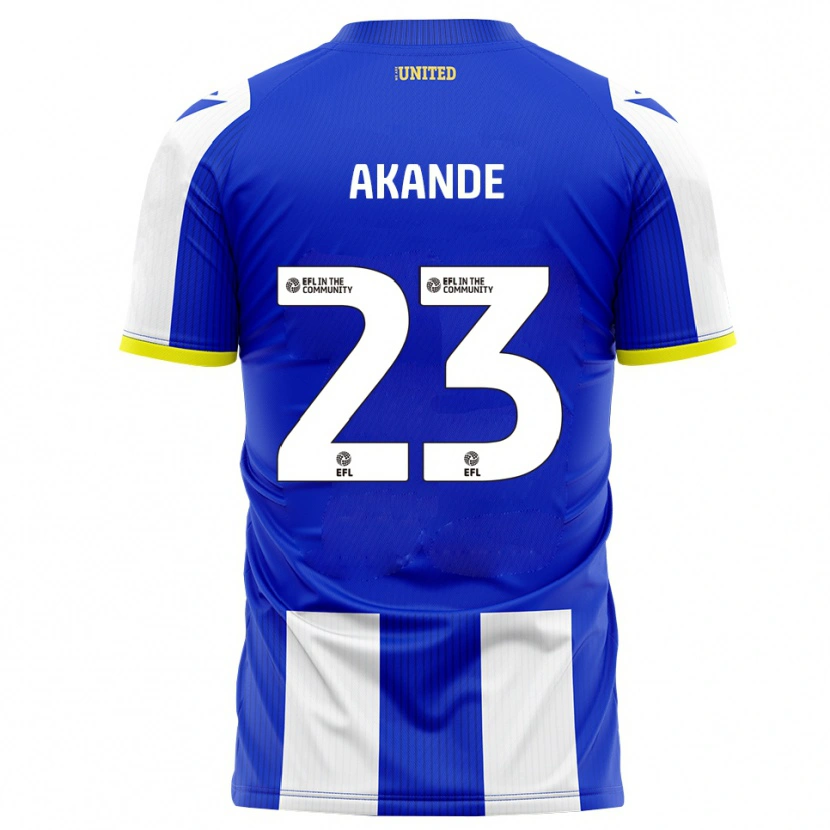 Danxen Dětské Adrian Akande #23 Modrá Bílá Domů Hráčské Dresy 2025/26 Dres