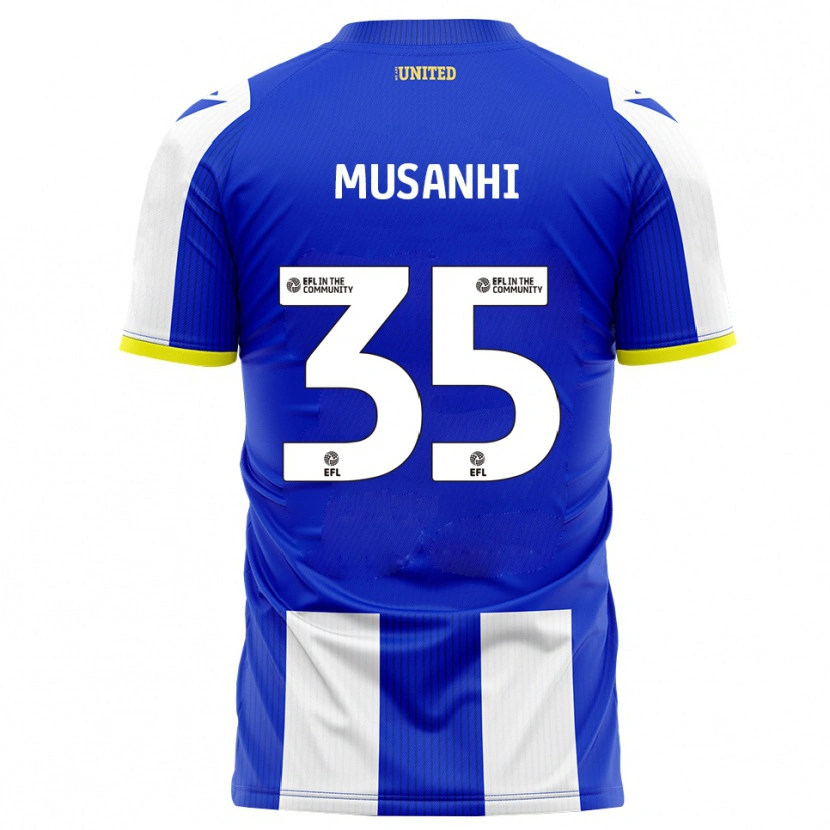 Danxen Dětské Kurai Musanhi #35 Modrá Bílá Domů Hráčské Dresy 2025/26 Dres