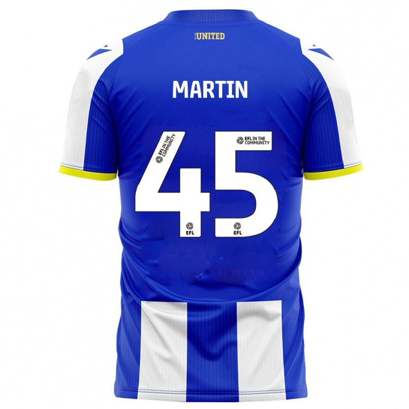 Danxen Dětské Kai Martin #45 Modrá Bílá Domů Hráčské Dresy 2025/26 Dres