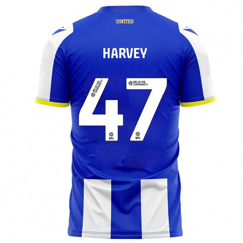 Danxen Dětské Ronnie Harvey #47 Modrá Bílá Domů Hráčské Dresy 2025/26 Dres