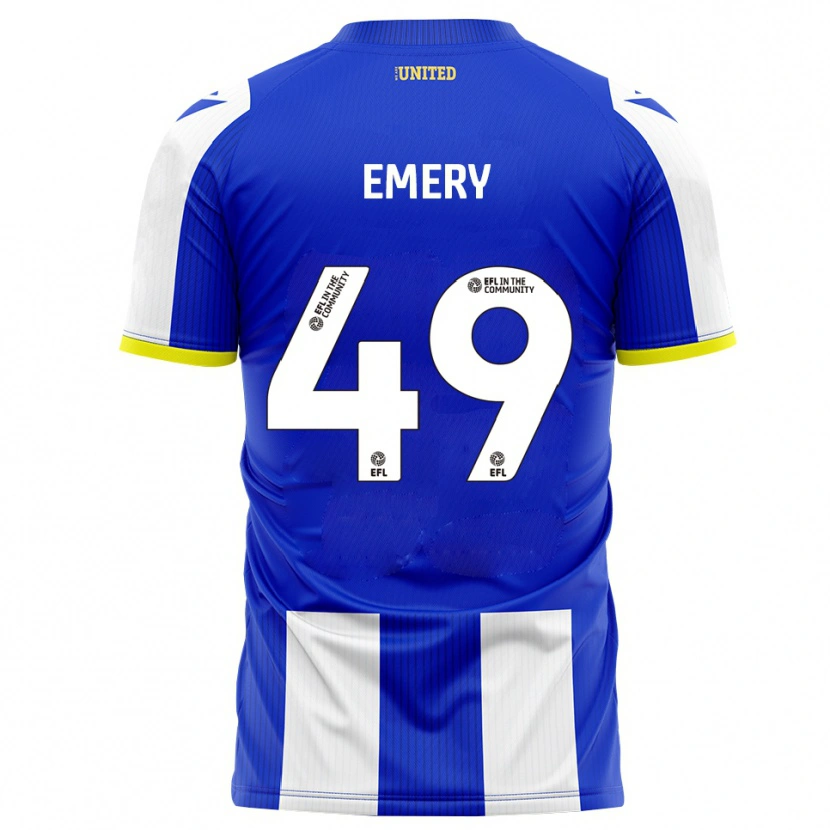 Danxen Dětské Lennox Emery #49 Modrá Bílá Domů Hráčské Dresy 2025/26 Dres