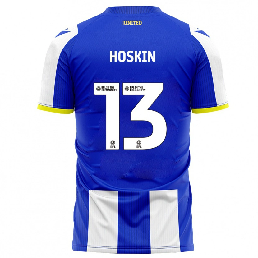 Danxen Dětské Owen Hoskin #13 Modrá Bílá Domů Hráčské Dresy 2025/26 Dres
