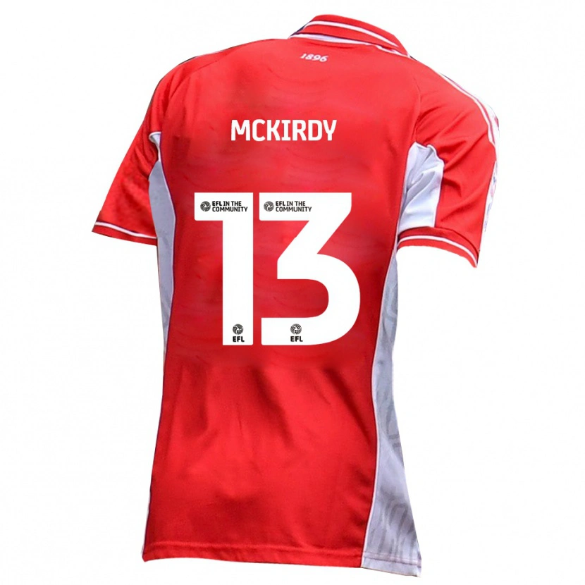 Danxen Dětské Harry Mckirdy #13 Červená Bílá Domů Hráčské Dresy 2025/26 Dres