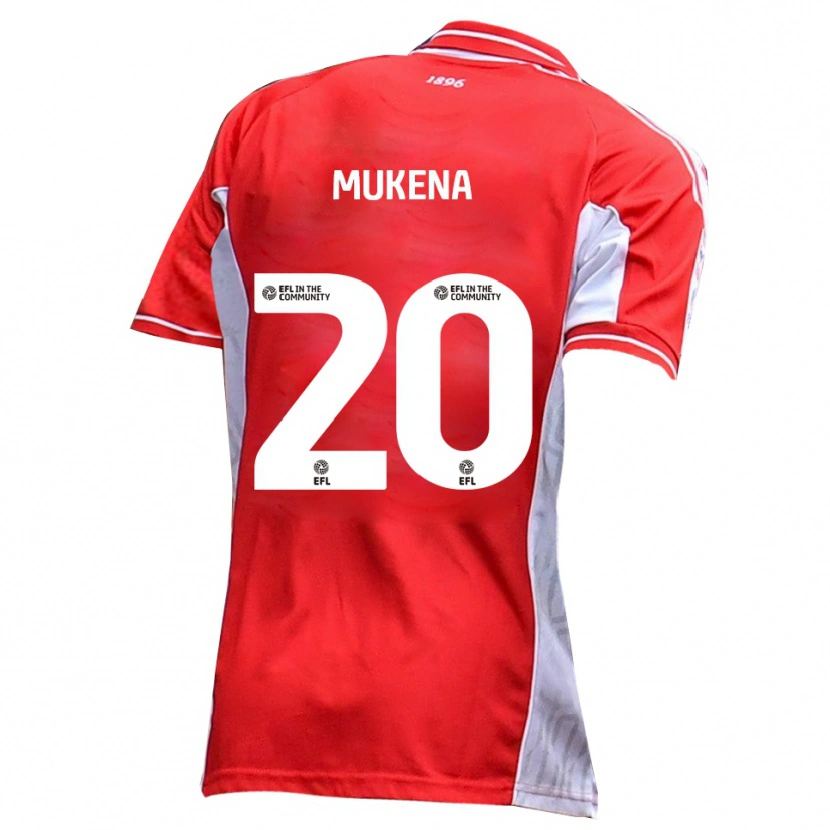 Danxen Dětské Joy Mukena #20 Červená Bílá Domů Hráčské Dresy 2025/26 Dres