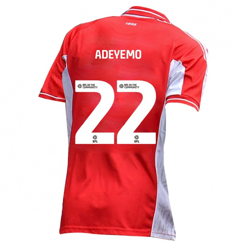 Danxen Dětské Ade Adeyemo #22 Červená Bílá Domů Hráčské Dresy 2025/26 Dres