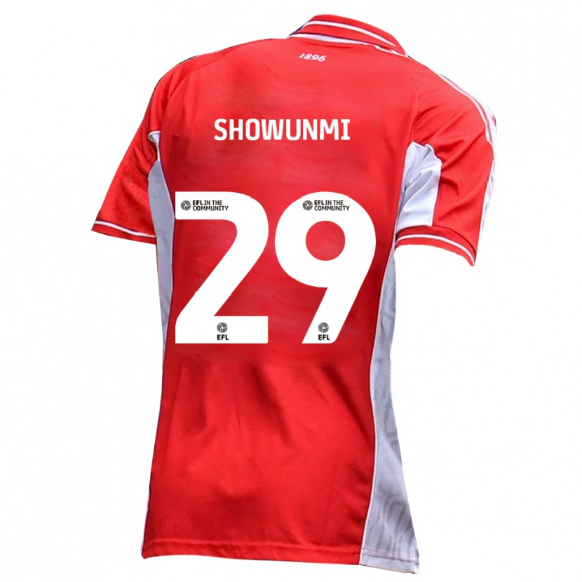 Danxen Dětské Tola Showunmi #29 Červená Bílá Domů Hráčské Dresy 2025/26 Dres