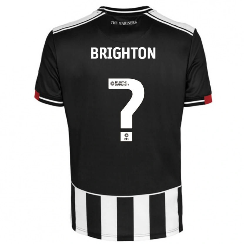 Danxen Dětské Dani Brighton #0 Černá Bílá Červená Domů Hráčské Dresy 2025/26 Dres