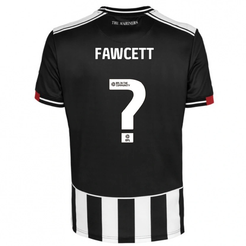 Danxen Dětské Izzy Fawcett #0 Černá Bílá Červená Domů Hráčské Dresy 2025/26 Dres