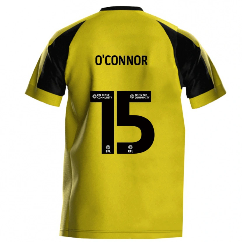 Danxen Dětské Anthony O'connor #15 Žlutá Šedá Domů Hráčské Dresy 2025/26 Dres