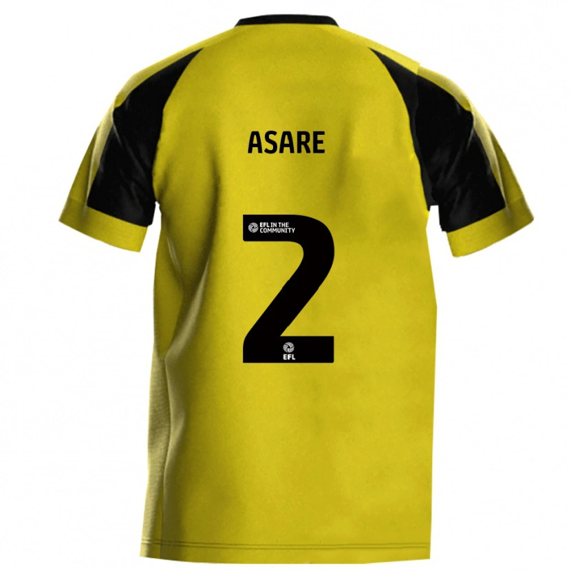 Danxen Dětské Zico Asare #2 Žlutá Šedá Domů Hráčské Dresy 2025/26 Dres