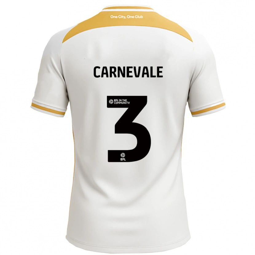 Danxen Dětské Giusy Carnevale #3 Bílá Zlatá Domů Hráčské Dresy 2025/26 Dres