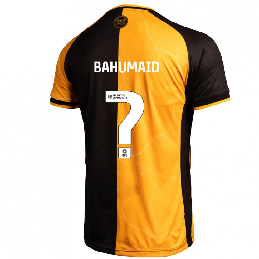 Danxen Dětské Jaden Bahumaid #0 Žlutá Černá Domů Hráčské Dresy 2025/26 Dres