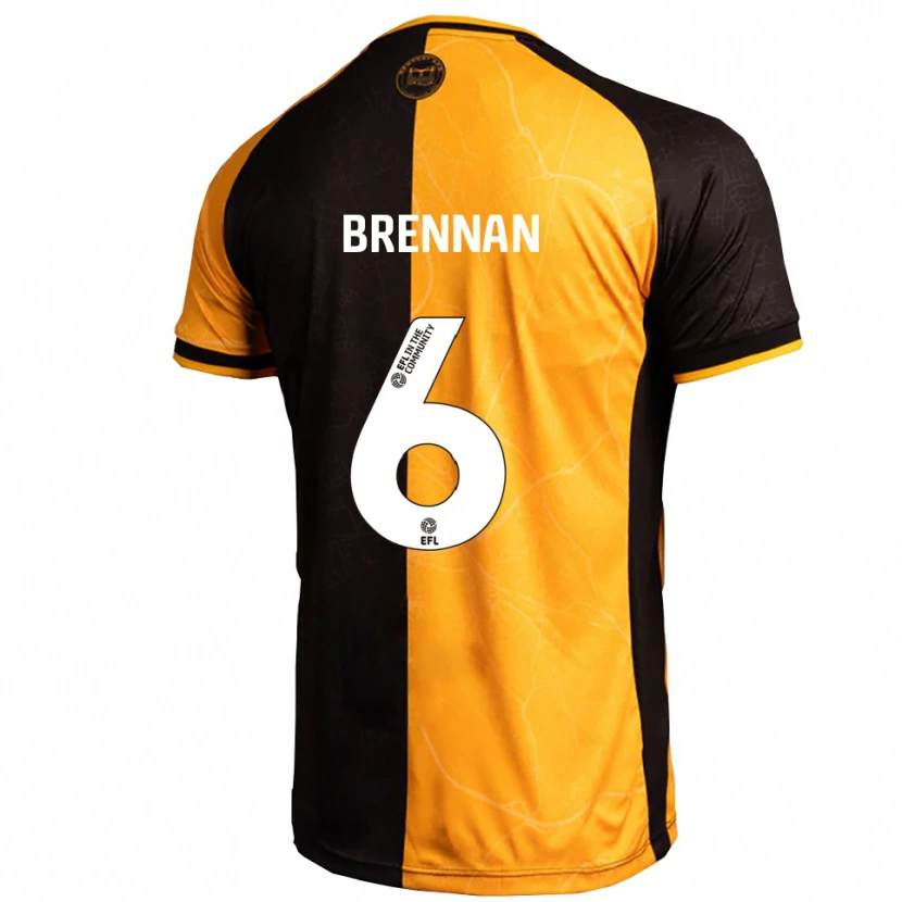 Danxen Dětské Ciaran Brennan #6 Žlutá Černá Domů Hráčské Dresy 2025/26 Dres