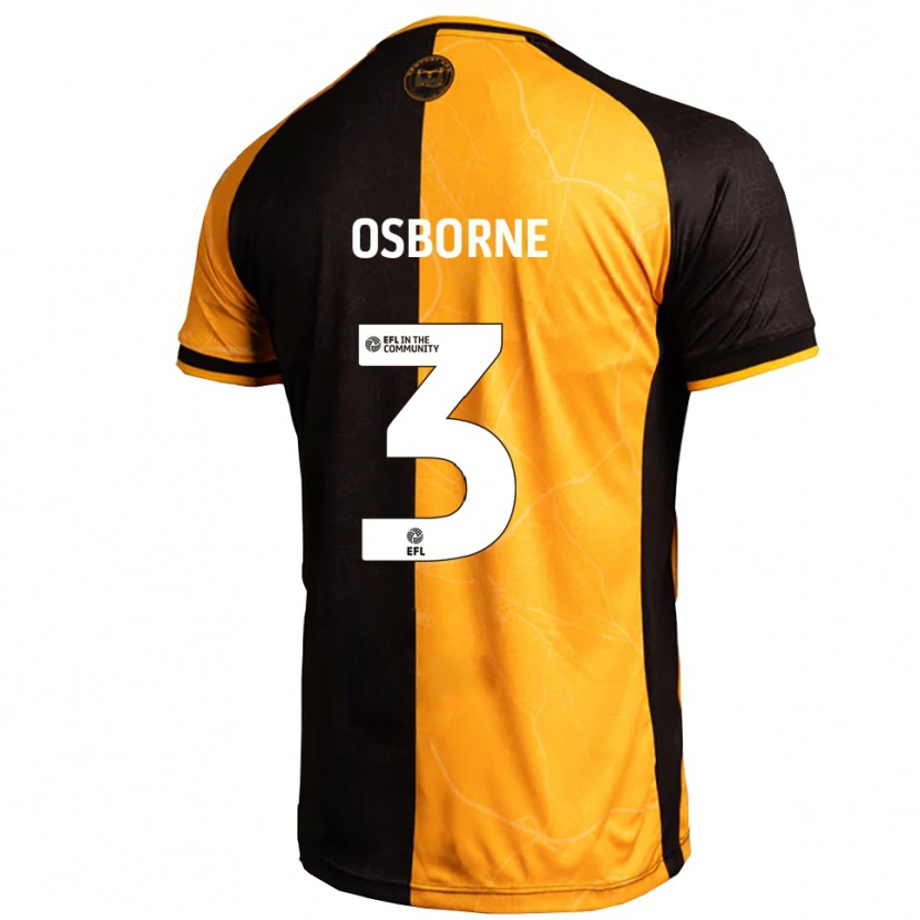 Danxen Dětské Jed Osborne #3 Žlutá Černá Domů Hráčské Dresy 2025/26 Dres
