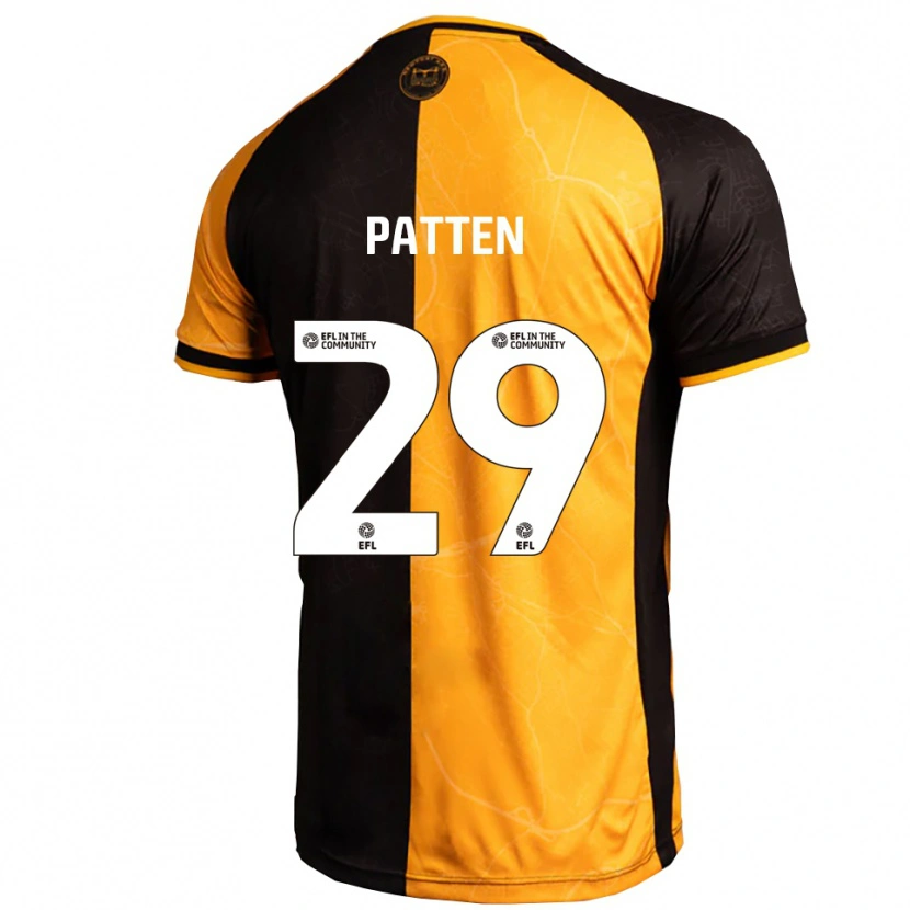 Danxen Dětské Keenan Patten #29 Žlutá Černá Domů Hráčské Dresy 2025/26 Dres