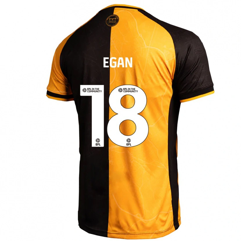 Danxen Dětské Cameron Egan #18 Žlutá Černá Domů Hráčské Dresy 2025/26 Dres