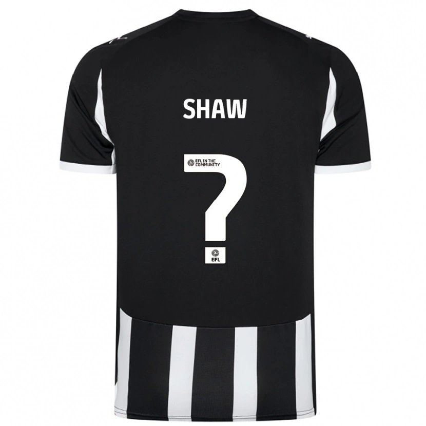 Danxen Dětské Ashton Shaw #0 Černá Bílá Domů Hráčské Dresy 2025/26 Dres