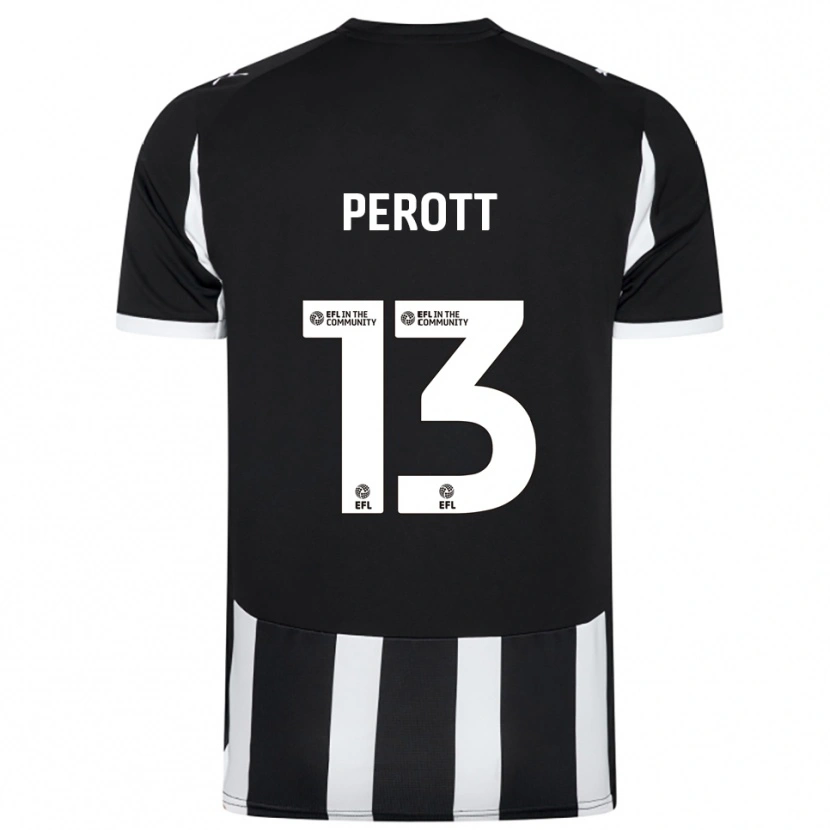 Danxen Dětské Milai Perott #13 Černá Bílá Domů Hráčské Dresy 2025/26 Dres