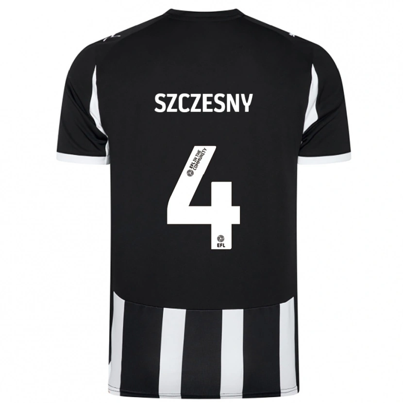 Danxen Dětské Nikos Szczesny #4 Černá Bílá Domů Hráčské Dresy 2025/26 Dres