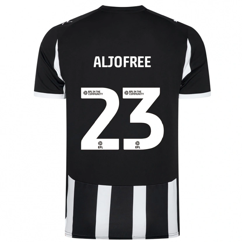 Danxen Dětské Sonny Aljofree #23 Černá Bílá Domů Hráčské Dresy 2025/26 Dres
