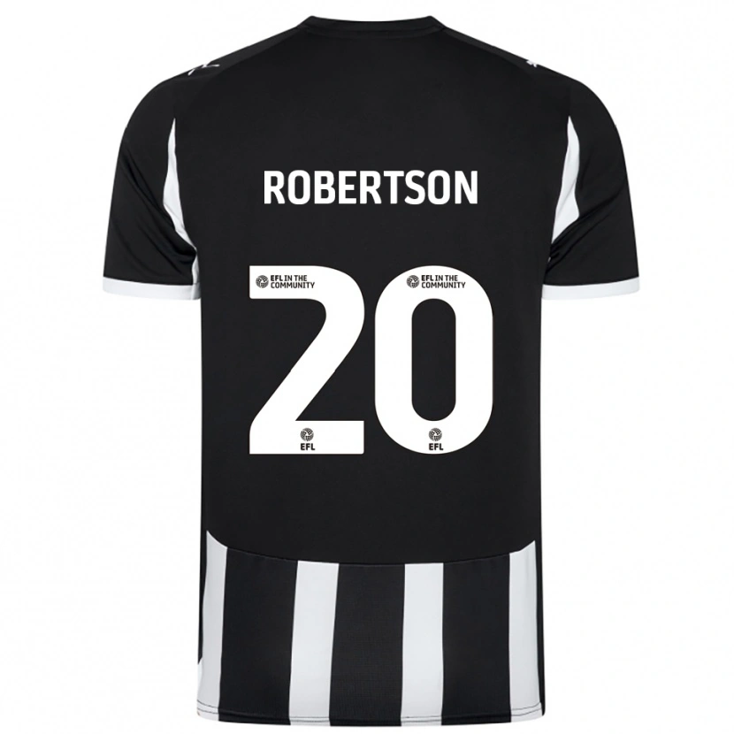 Danxen Dětské Scott Robertson #20 Černá Bílá Domů Hráčské Dresy 2025/26 Dres