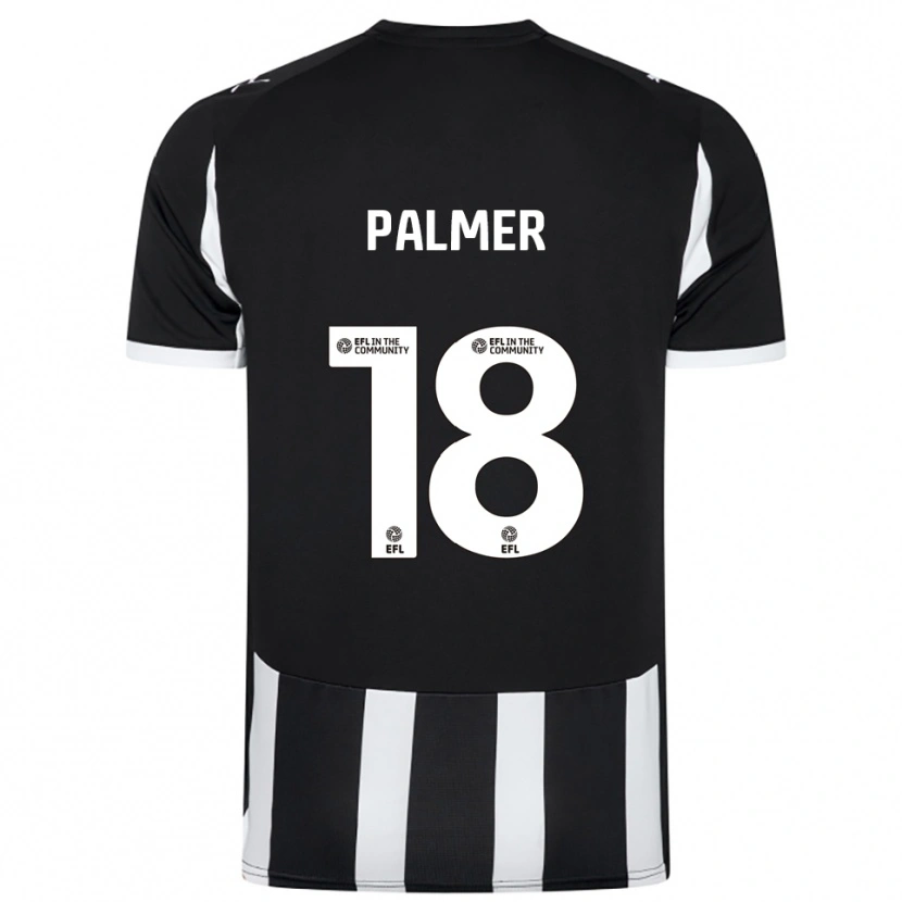 Danxen Dětské Matt Palmer #18 Černá Bílá Domů Hráčské Dresy 2025/26 Dres