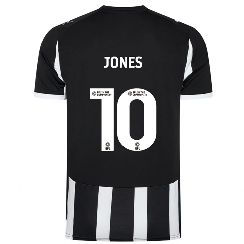 Danxen Dětské Jodi Jones #10 Černá Bílá Domů Hráčské Dresy 2025/26 Dres