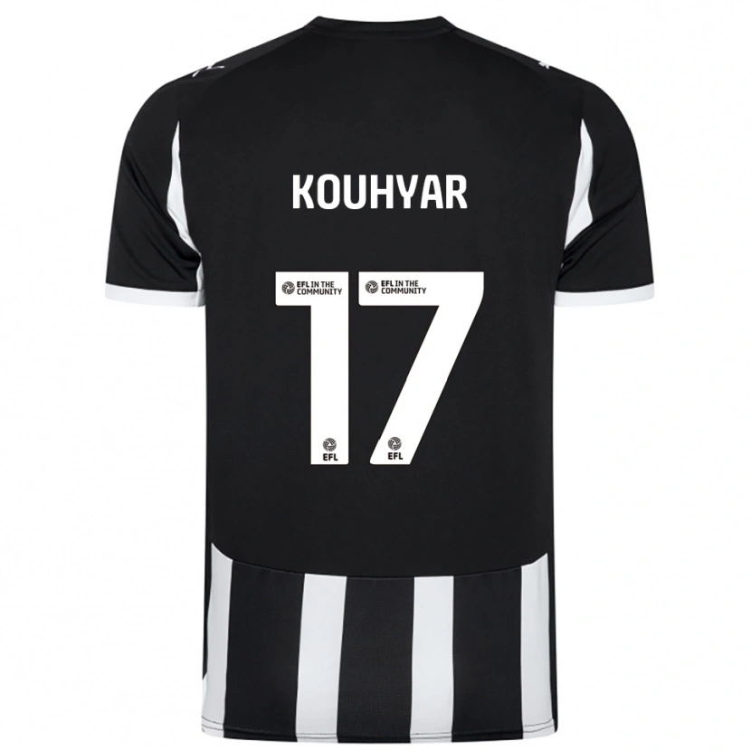 Danxen Dětské Maziar Kouhyar #17 Černá Bílá Domů Hráčské Dresy 2025/26 Dres