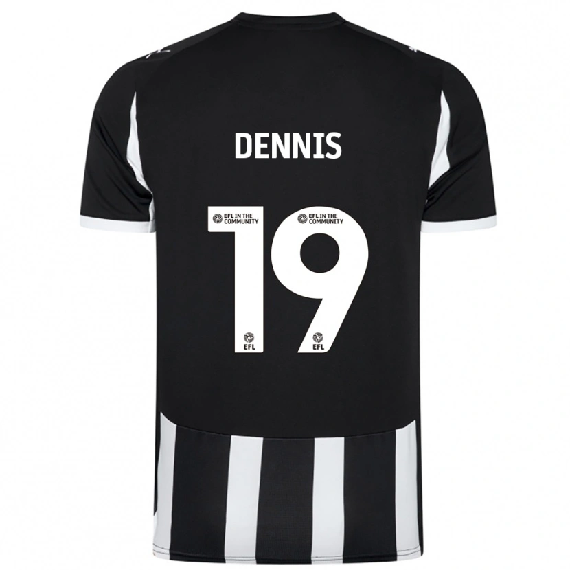 Danxen Dětské Matthew Dennis #19 Černá Bílá Domů Hráčské Dresy 2025/26 Dres