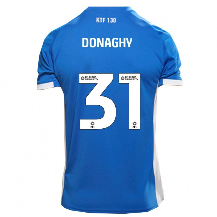 Danxen Dětské Tom Donaghy #31 Modrá Bílá Domů Hráčské Dresy 2025/26 Dres