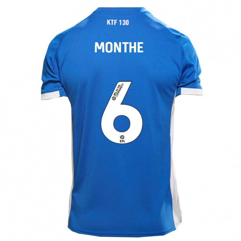 Danxen Dětské Manny Monthe #6 Modrá Bílá Domů Hráčské Dresy 2025/26 Dres