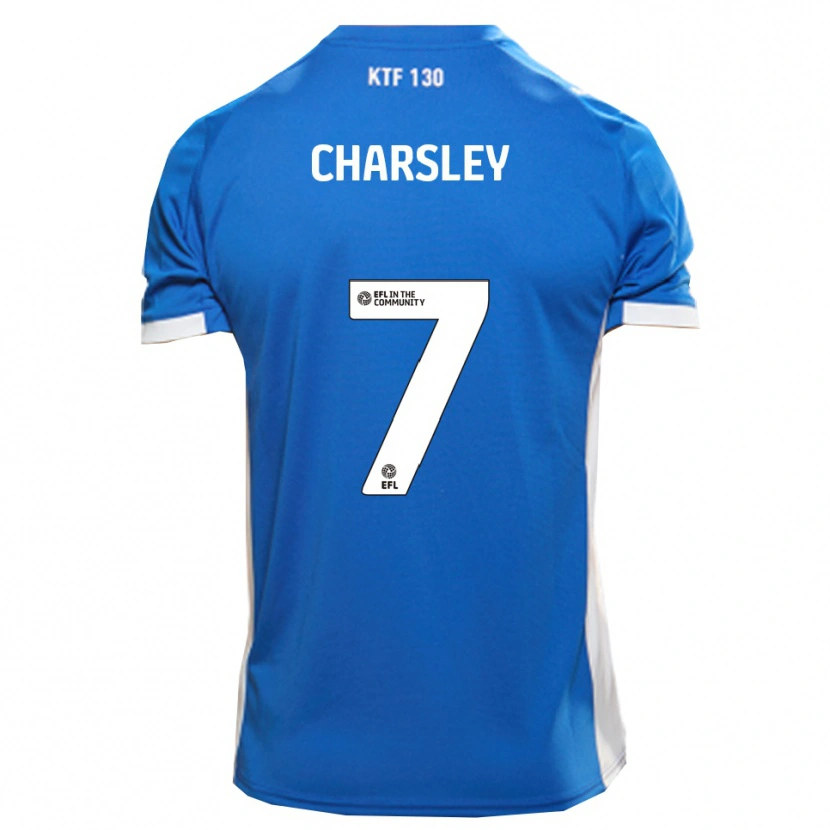 Danxen Dětské Harry Charsley #7 Modrá Bílá Domů Hráčské Dresy 2025/26 Dres