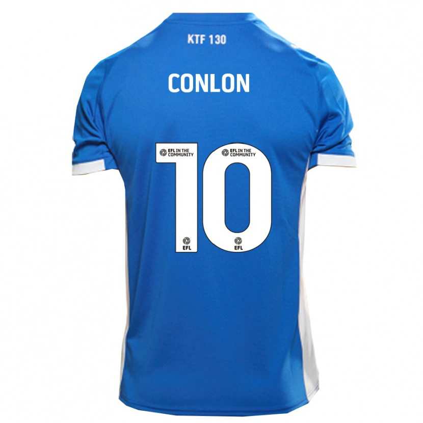 Danxen Dětské Tom Conlon #10 Modrá Bílá Domů Hráčské Dresy 2025/26 Dres