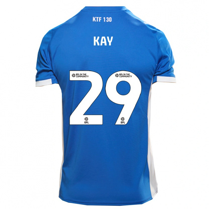 Danxen Dětské Josh Kay #29 Modrá Bílá Domů Hráčské Dresy 2025/26 Dres