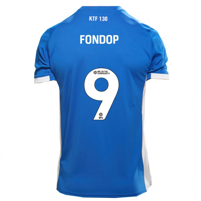 Danxen Dětské Mike Fondop #9 Modrá Bílá Domů Hráčské Dresy 2025/26 Dres