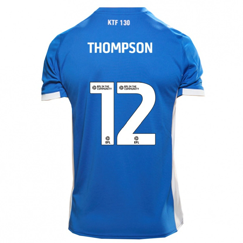Danxen Dětské Jaheim Thompson #12 Modrá Bílá Domů Hráčské Dresy 2025/26 Dres