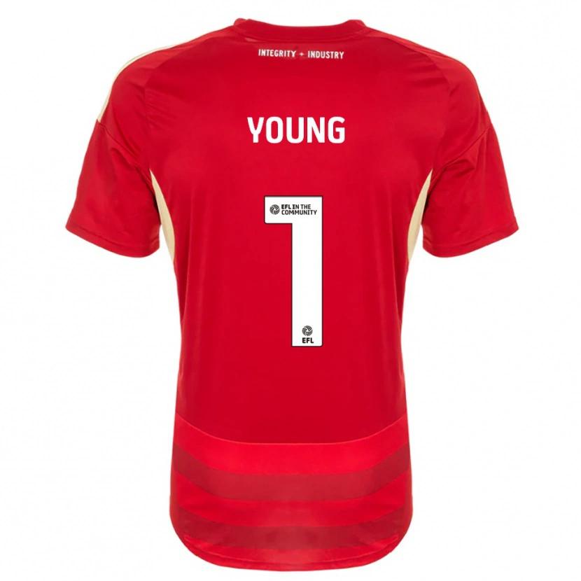 Danxen Dětské Matthew Young #1 Červená Bílá Domů Hráčské Dresy 2025/26 Dres