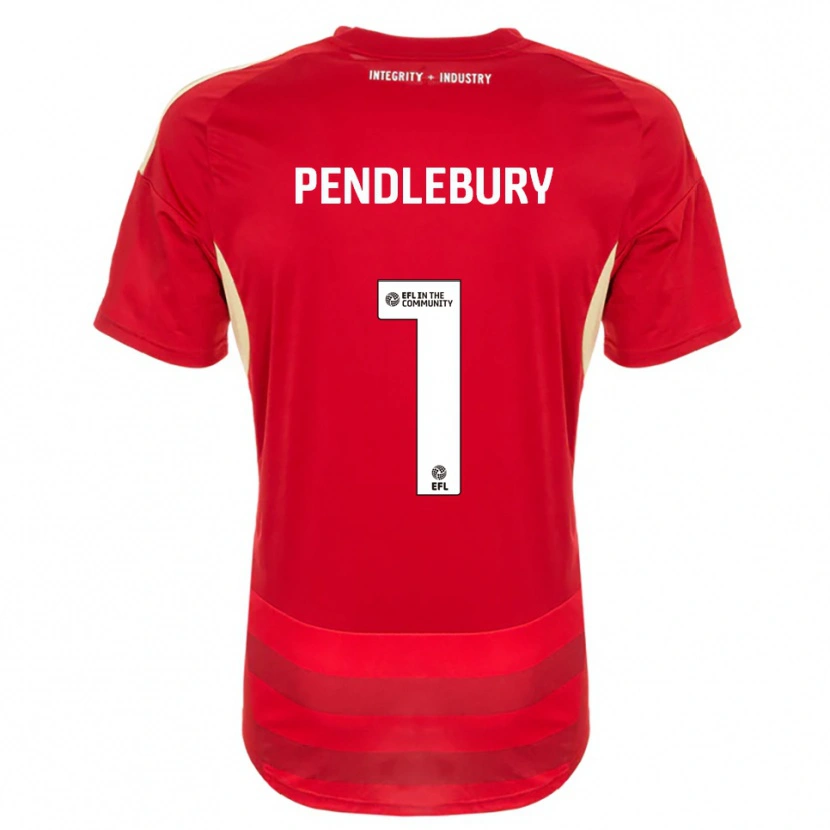 Danxen Dětské Izzy Pendlebury #1 Červená Bílá Domů Hráčské Dresy 2025/26 Dres