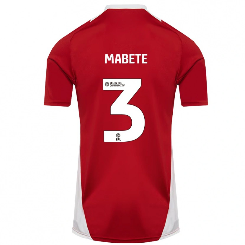 Danxen Dětské Filozofe Mabete #3 Červená Bílá Zlatá Domů Hráčské Dresy 2025/26 Dres