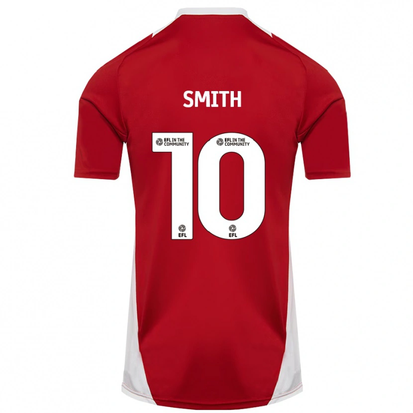 Danxen Dětské Harry Smith #10 Červená Bílá Zlatá Domů Hráčské Dresy 2025/26 Dres