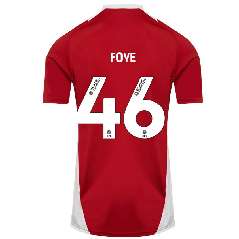 Danxen Dětské Owen Foye #46 Červená Bílá Zlatá Domů Hráčské Dresy 2025/26 Dres