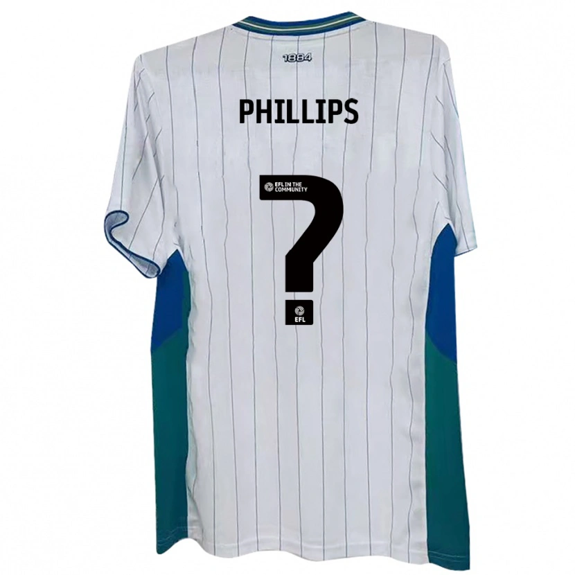 Danxen Dětské Ruby Phillips #0 Bílá Zelená Modrá Domů Hráčské Dresy 2025/26 Dres